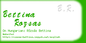 bettina rozsas business card